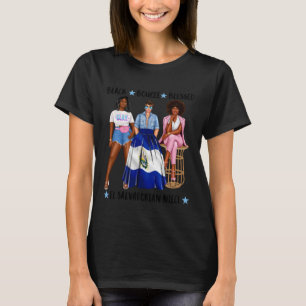 Camiseta Sobrinha Salvadorenha Africana Bandeira das Mulher