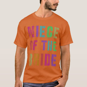 Camiseta Sobrinha VINTAGE DA NOIVA Parentes do Casamento Fa
