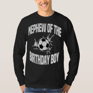 Camiseta Sobrinho Da Festa De Aniversário Da Equipe De Fute