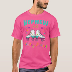 Camiseta Sobrinho Da Princesa De Aniversário De Patinação S