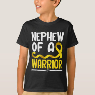 Camiseta Sobrinho de um guerreiro câncer infantil fita dour
