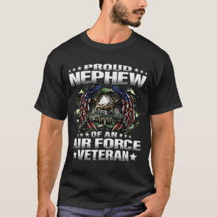 Camiseta Sobrinho Orgulhoso De Um Veterano Da Força Aérea V