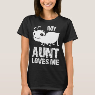 Camiseta Sobrinho Sobrinha Minha Tia Me Ama