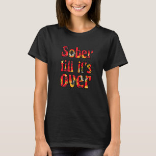 Camiseta Sóbrio Até Acabar Vermelho Floral Recuperação Sobr
