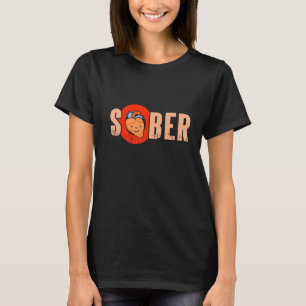 Camiseta Sóbrio Retro Coração Sobriedade Designs Legal Pres