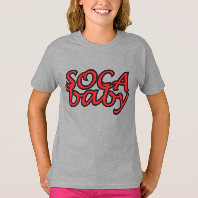 Camiseta SOCA Baby- Women's Bella+Canvas Ringer T-Shirt (Frente)