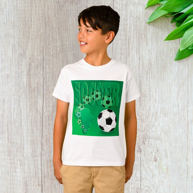 Camiseta Soccer Africa Bold Green Football (Criador carregado)