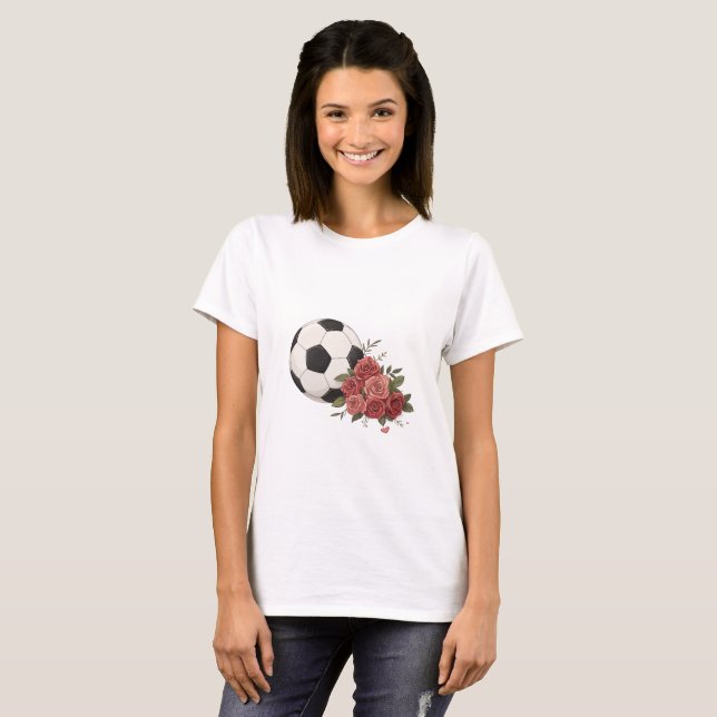 Camiseta Soccer ball and Pink (Frente Completa)