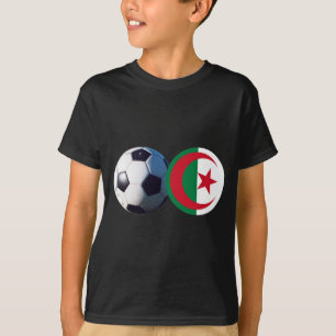 Camiseta Soccer Ball Argélia Flag2 MUSEUM Zazzle