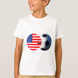 Camiseta Soccer Ball & USA Flag MUSEUM Zazzle