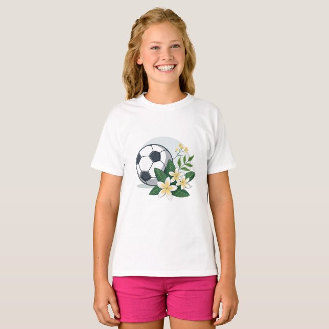 Camiseta Soccer ball with Jasmine (Frente Completa)