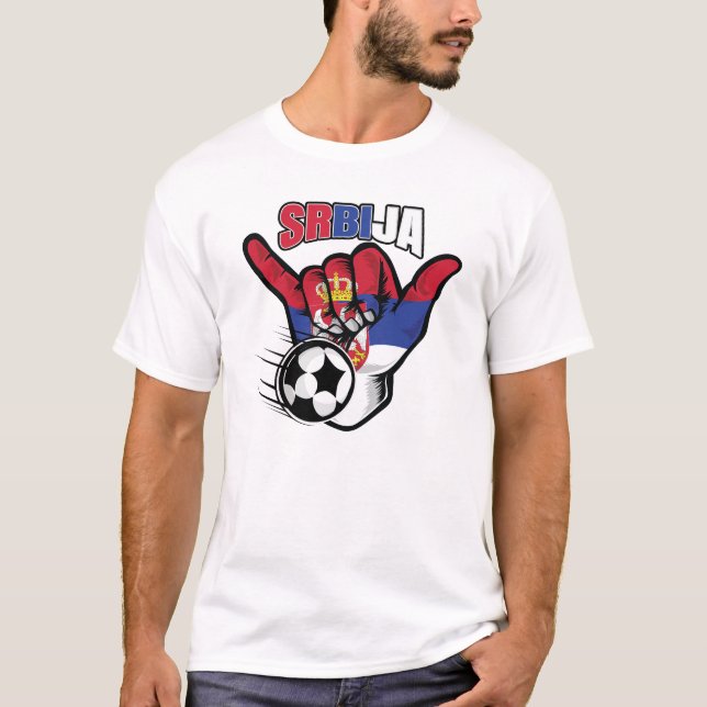 Camiseta Soccer da Sérvia (Frente)