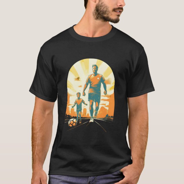 Camiseta Soccer Dad Father Son Soccer Player Football Sport (Frente)