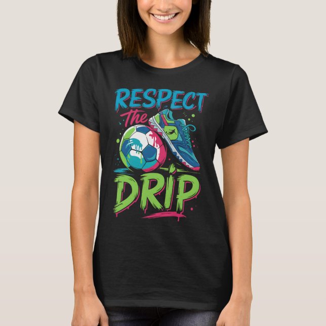 Camiseta Soccer Drip Melting Ice Cream Respect The Drip Boy (Frente)