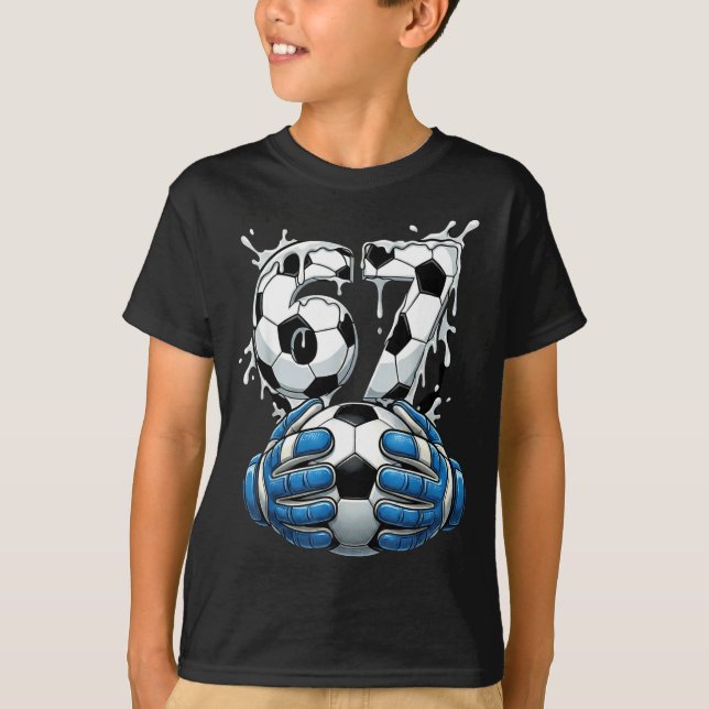 Camiseta Soccer Drip Number 67 Boys Soccer Goalkeeper 67  (Frente)