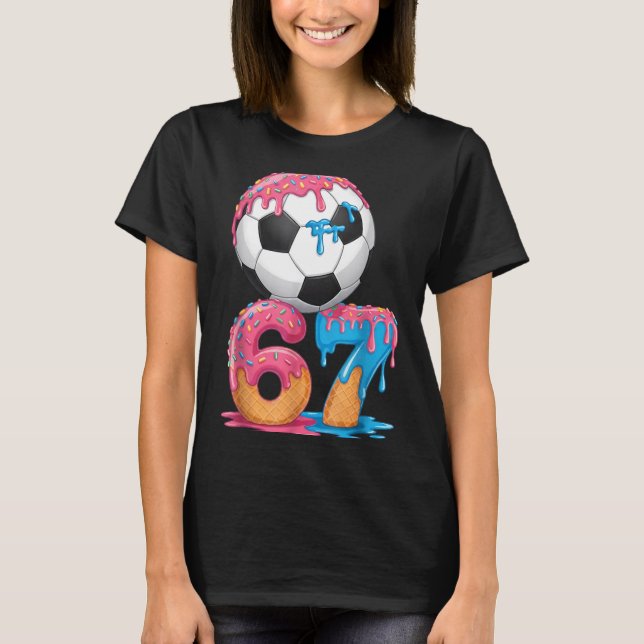 Camiseta Soccer Drip Number 67 Boys Soccer Player 67  (Frente)