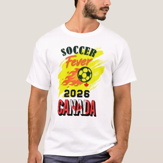 Camiseta SOCCER Fever 2026 Canada Fan Gear Limited Edition (Frente)