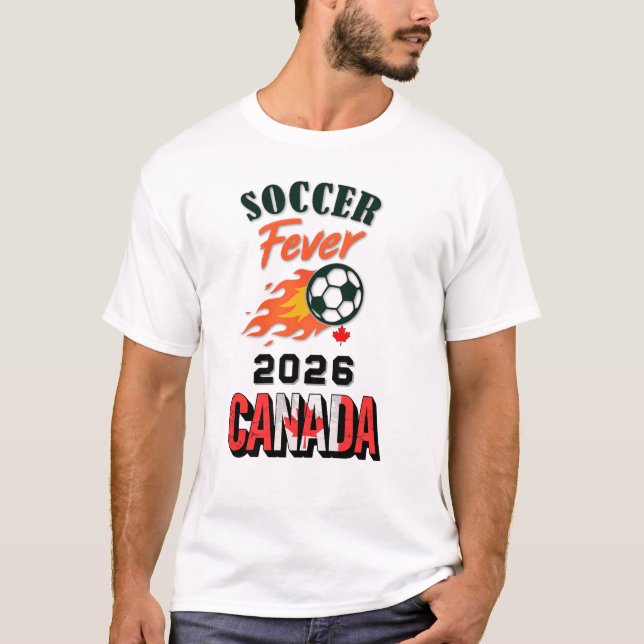 Camiseta SOCCER Fever 2026 Canada Fan Gear Limited Edition (Frente)