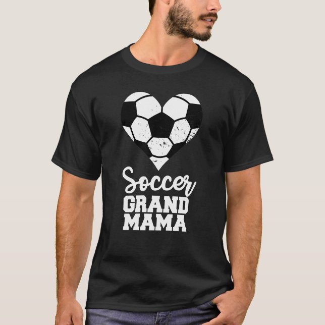 Camiseta Soccer Grandmama Soccer Heart Grand Mama (Frente)