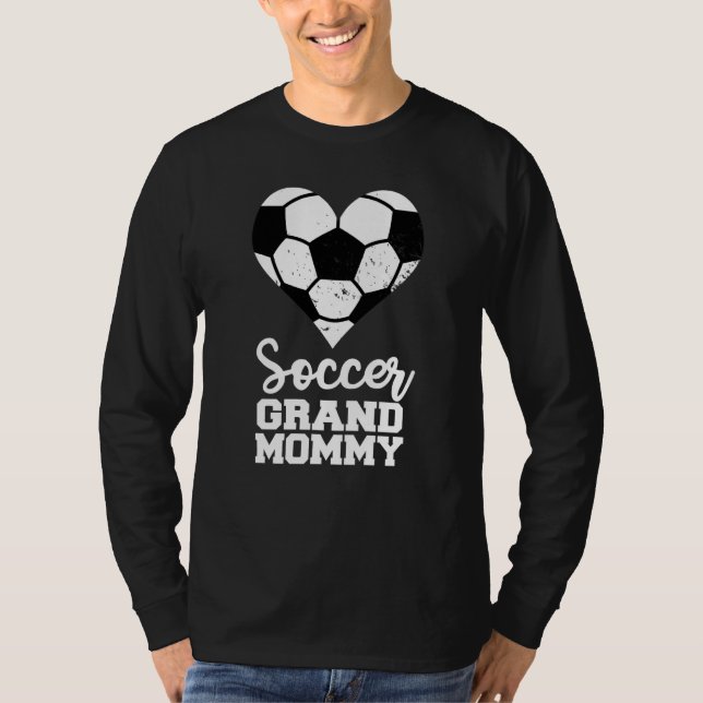 Camiseta Soccer Grandmommy Soccer Heart Grand Mommy (Frente)