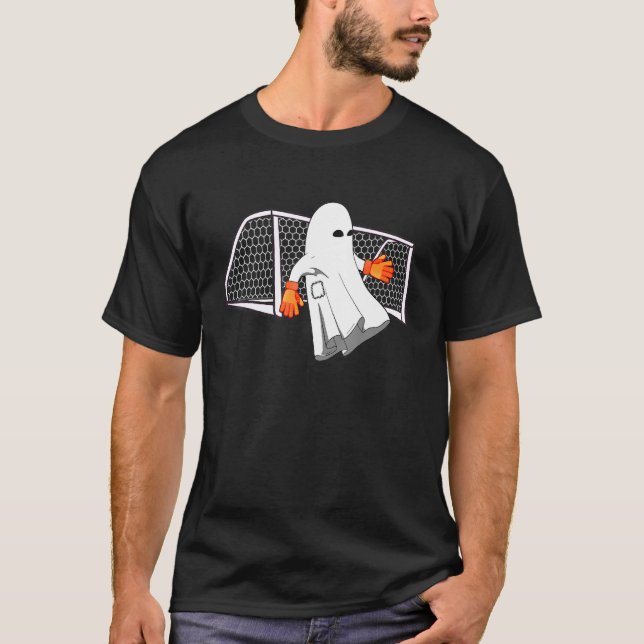 Camiseta Soccer Halloween Goalkeeper Figurino De Fantasmas  (Frente)