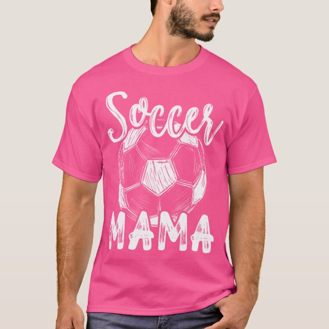 Camiseta Soccer Mama Women Family Matching Team Player Socc (Frente)