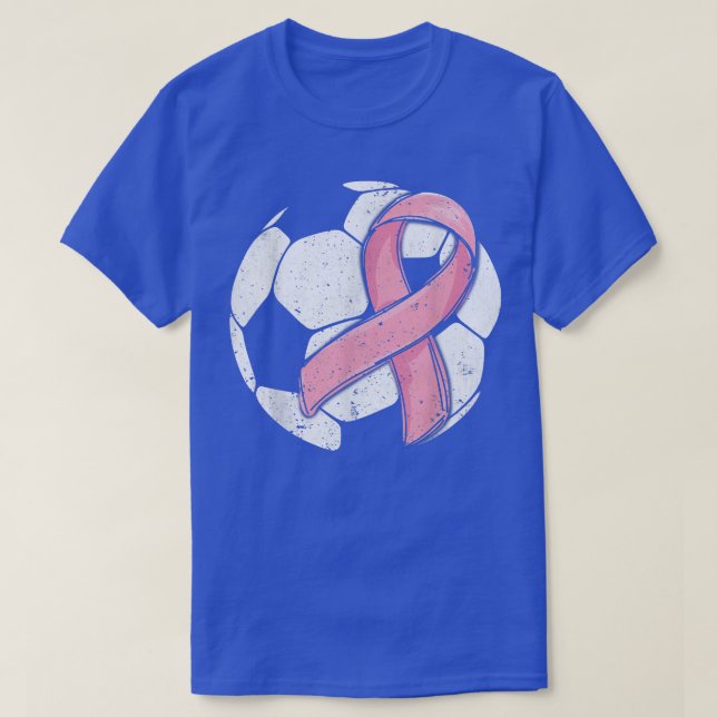 Camiseta Soccer Pink Ribbon Breast Cancer Awareness Sport L (Frente do Design)