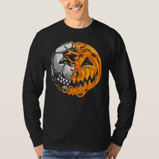 Camiseta Soccer Player Halloween Pumpkin Skeleton Hallows' 