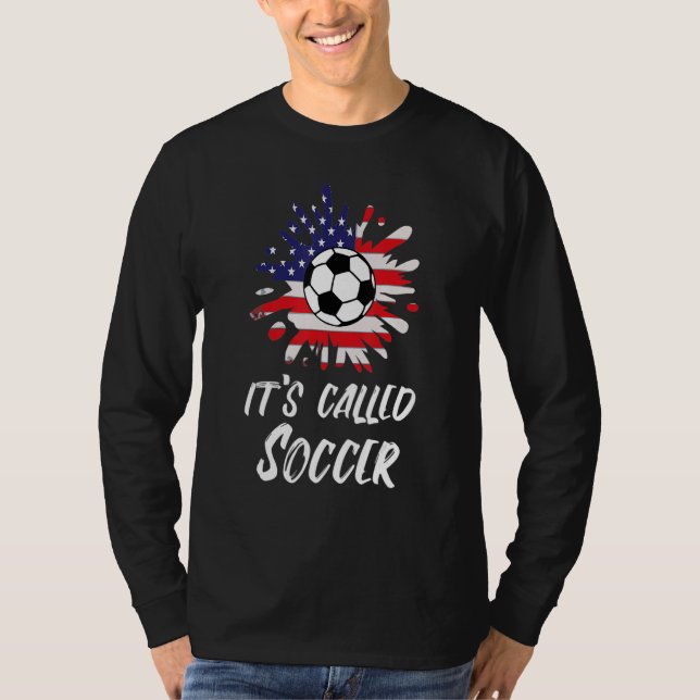Camiseta Soccer Players Gift It's Called Soccer Funny Footb (Frente)