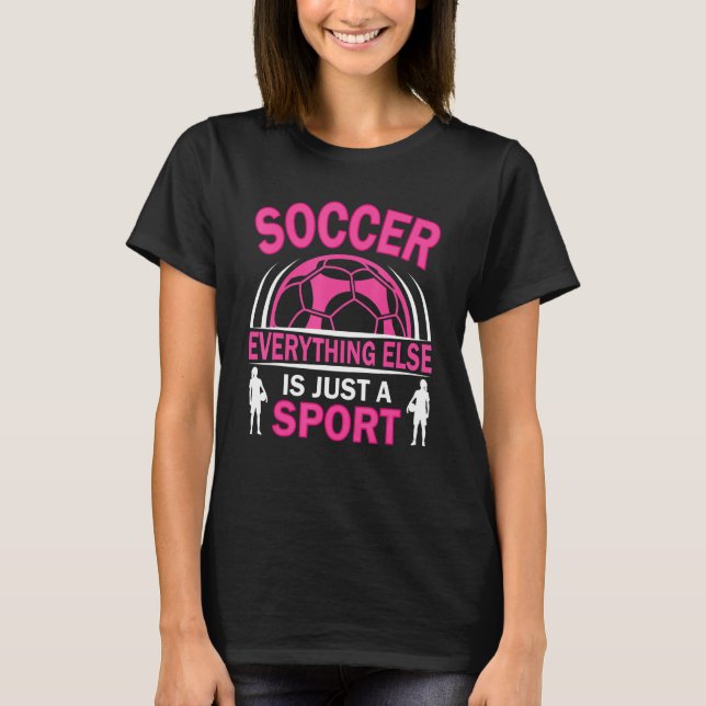 Camiseta Soccer Players Soccer Team Graphic Women Girls Soc (Frente)