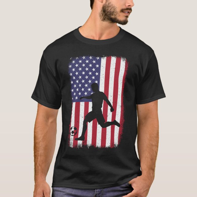 Camiseta Soccer USA Flag (Frente)