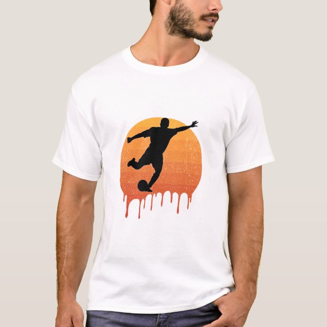 Camiseta Soccer Vintage Retro Sunset (Frente)