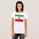 Camiseta Soccerball com bandeira iraniana (Frente Completa)