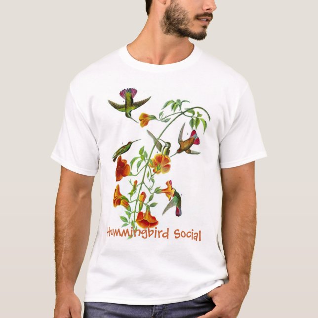 Camiseta Social do colibri (Frente)