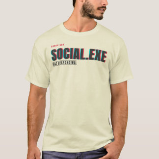 Camiseta Social.exe Não Respondendo | Humor de Tecnologia G