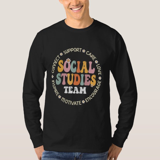 Camiseta Social Studies Team First Day Of School & Apprecia (Frente)