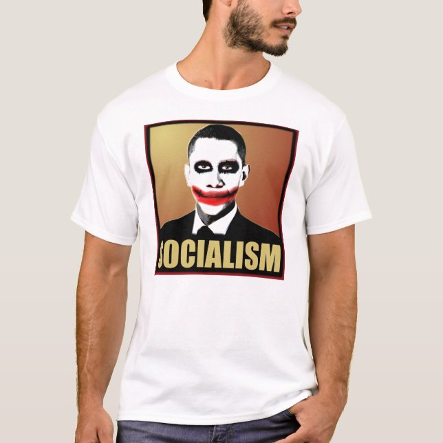 Camiseta Socialismo de Obama do palhaço (Frente)