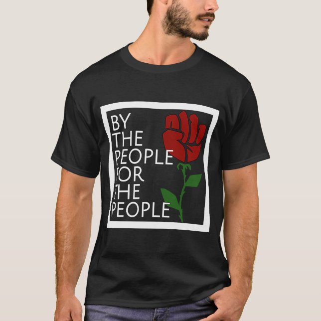 Camiseta Socialismo pró-democrata simbolo de força de prote (Frente)