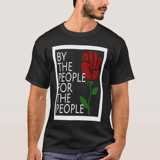 Camiseta Socialismo pró-democrata simbolo de força de prote (Frente)