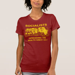 Camiseta Socialistas: Espalhando a riqueza customizável!
