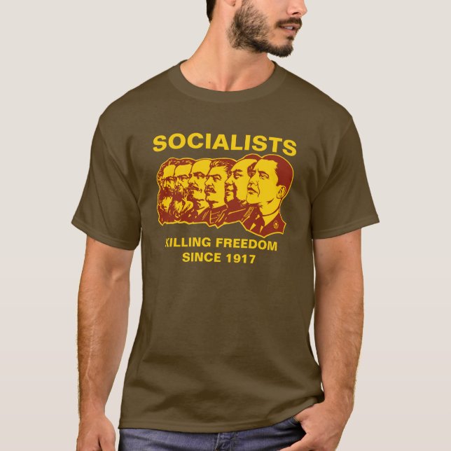 Camiseta Socialistas: Obammunist customizável! (Frente)