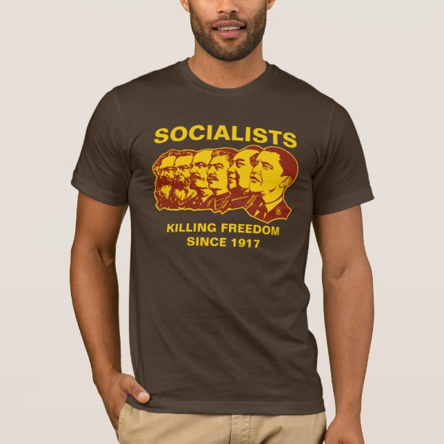 Camiseta Socialistas: Obammunist customizável! (Frente)