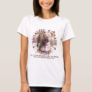 Camiseta Socialize o trem educam Pitbull