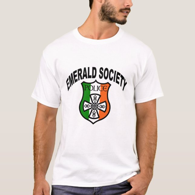 Camiseta Sociedade da esmeralda da polícia (Frente)