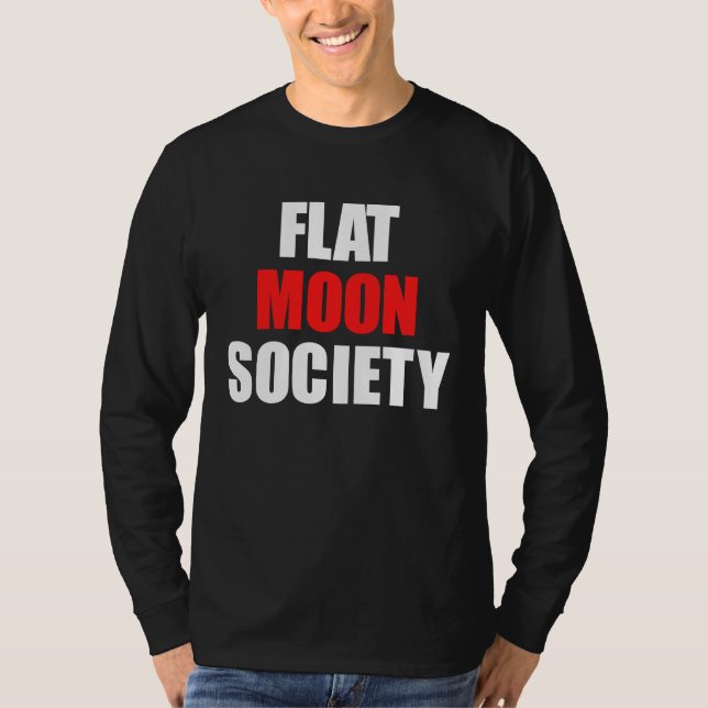 Camiseta Sociedade da Lua Plana (Frente)