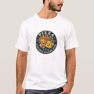 Camiseta Sociedade da Pizza Ananás Bem-Vindo Aqui