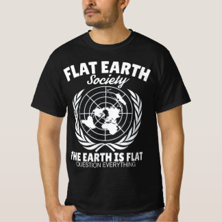 Camiseta Sociedade da Terra Plana que a Terra come um T-Sh 