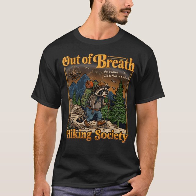 Camiseta Sociedade de Caminhada Sem Fôlego Engraçado (Frente)