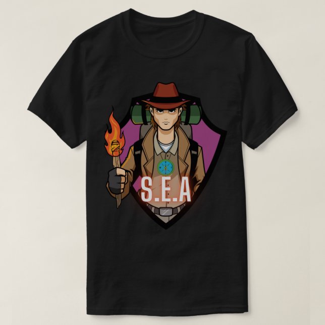 Camiseta Sociedade de exploradores e aventureiros Ativo (Frente do Design)