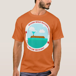 Camiseta Sociedade de observação de baleias de madeira